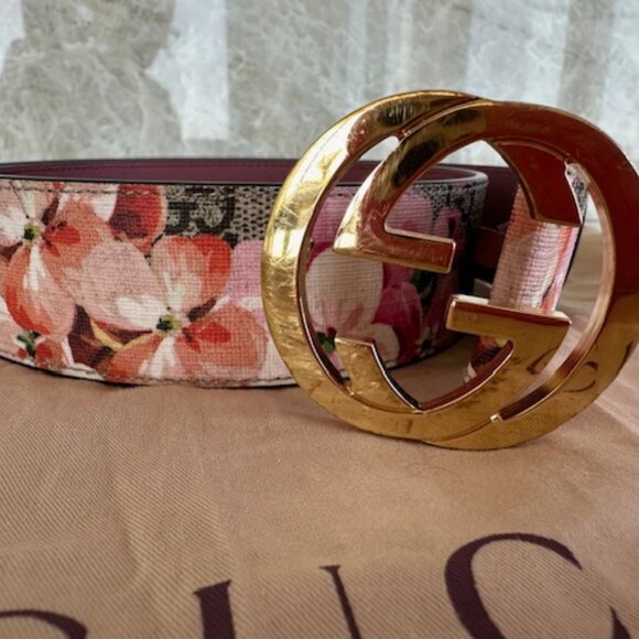 Gucci Pink and Red Belt Chic Accessory main image 6